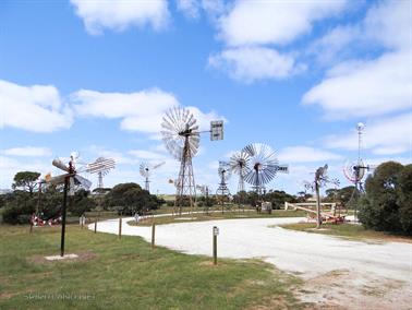 Windmill display at Penong, Eyre Highway, South Australia